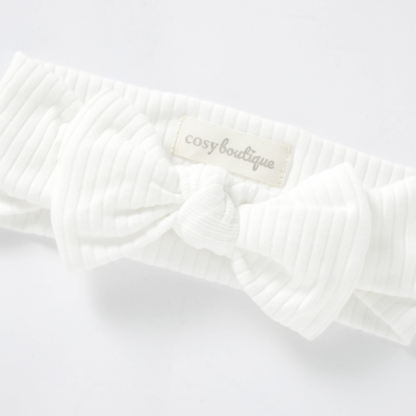 Organic Cotton Rib Bow Headband | Baby Headwear | Boys & Girls Clothing | Babies, Toddlers & Kids | Cosy Boutique NZ