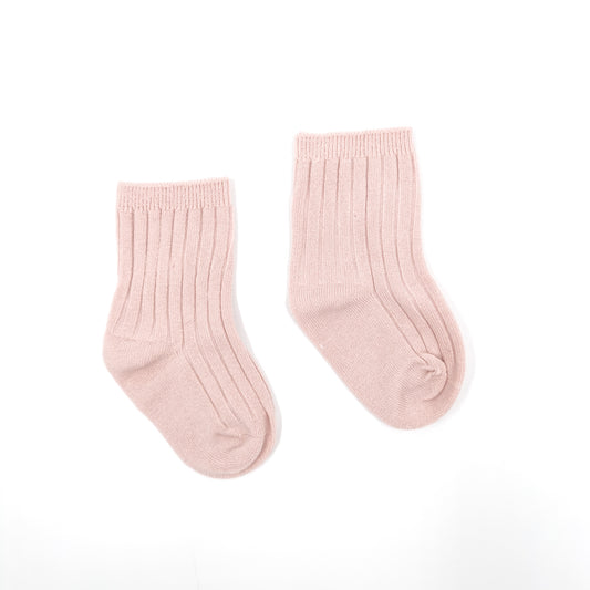 Organic Cotton Rib Pull Up Socks (One Pair) Small (0 - 1 Years) / Peony | Baby Socks | Boys & Girls Clothing | Babies, Toddlers & Kids | Cosy Boutique NZ