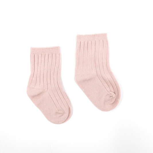 Organic Cotton Rib Pull Up Socks (One Pair) Small (0 - 1 Years) / Peony | Baby Socks | Boys & Girls Clothing For Babies & Toddlers | Cosy Boutique NZ