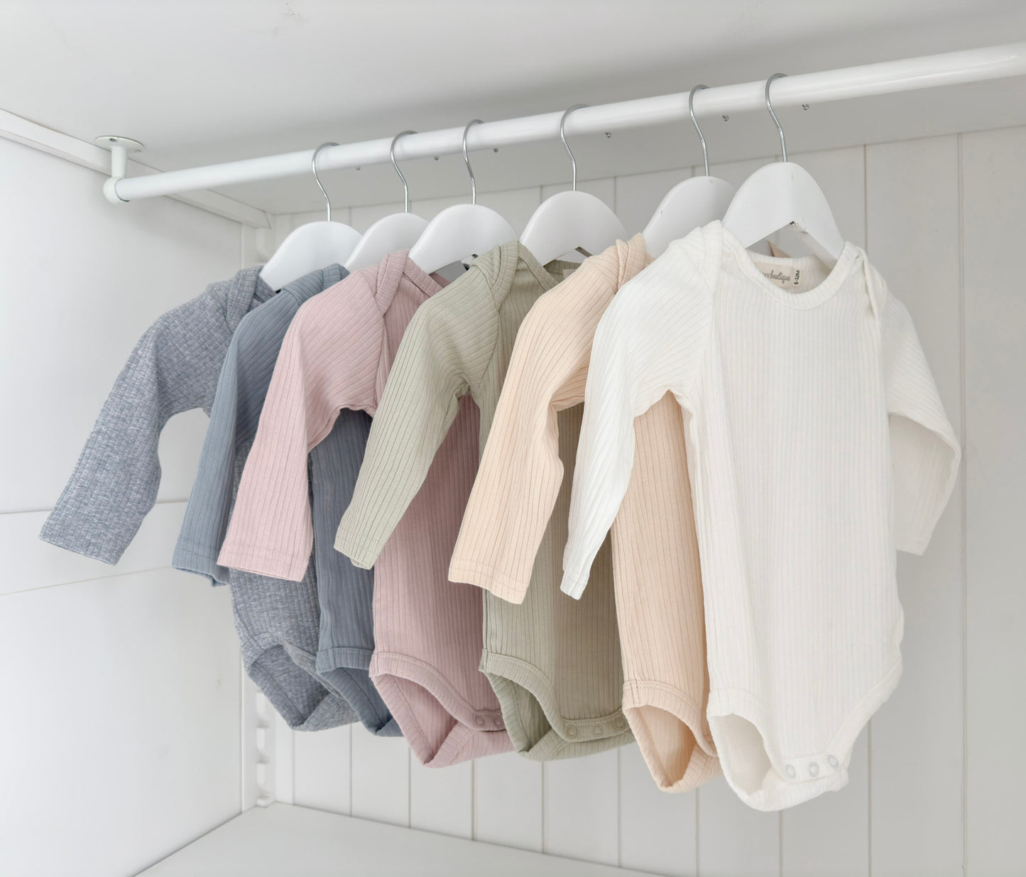 Organic Cotton Rib Long Sleeve Bodysuit | Baby Bodysuits | Boys & Girls Clothing | Babies, Toddlers & Kids | Cosy Boutique NZ
