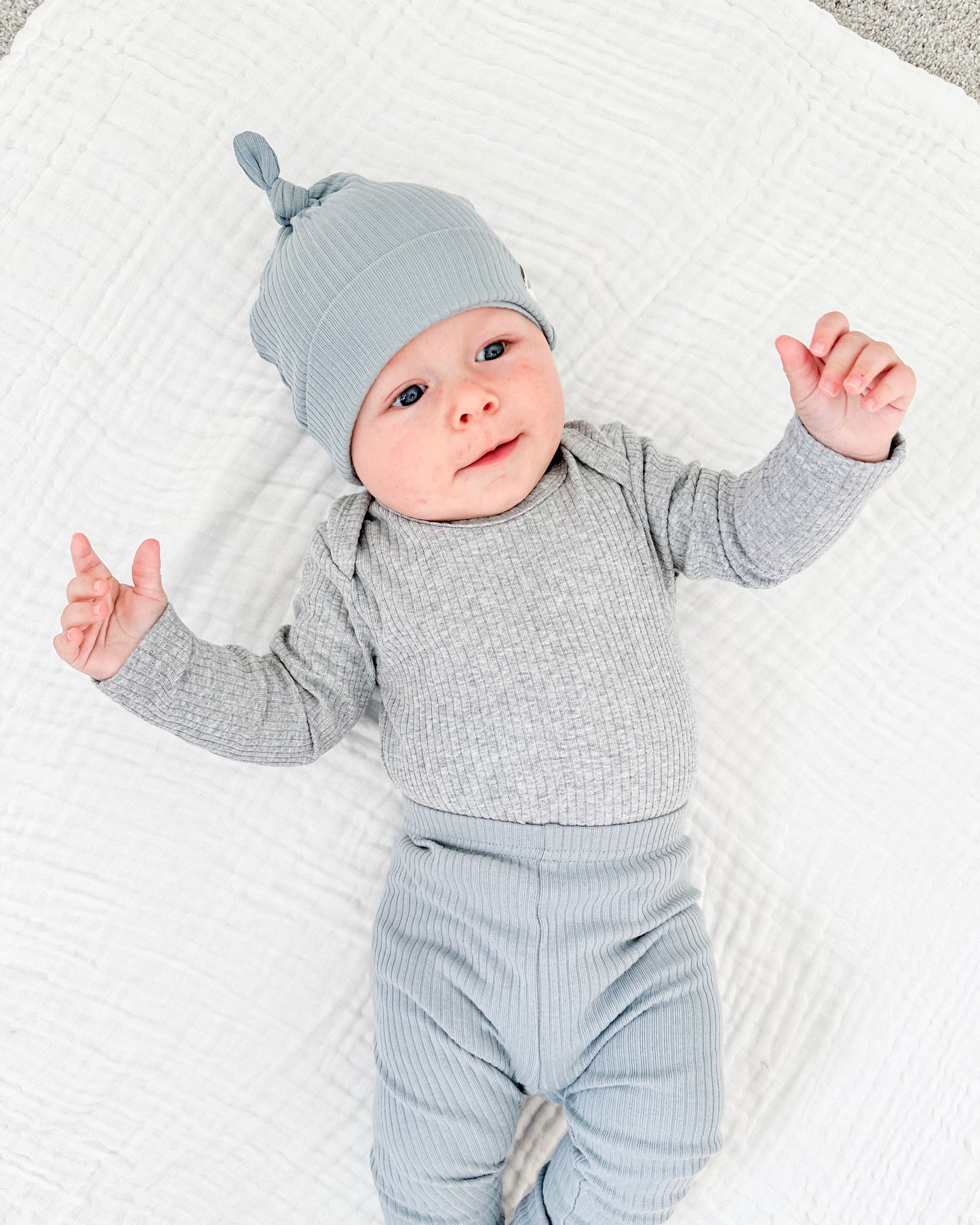 Organic Cotton Rib Long Sleeve Bodysuit | Baby Bodysuits | Boys & Girls Clothing | Babies, Toddlers & Kids | Cosy Boutique NZ