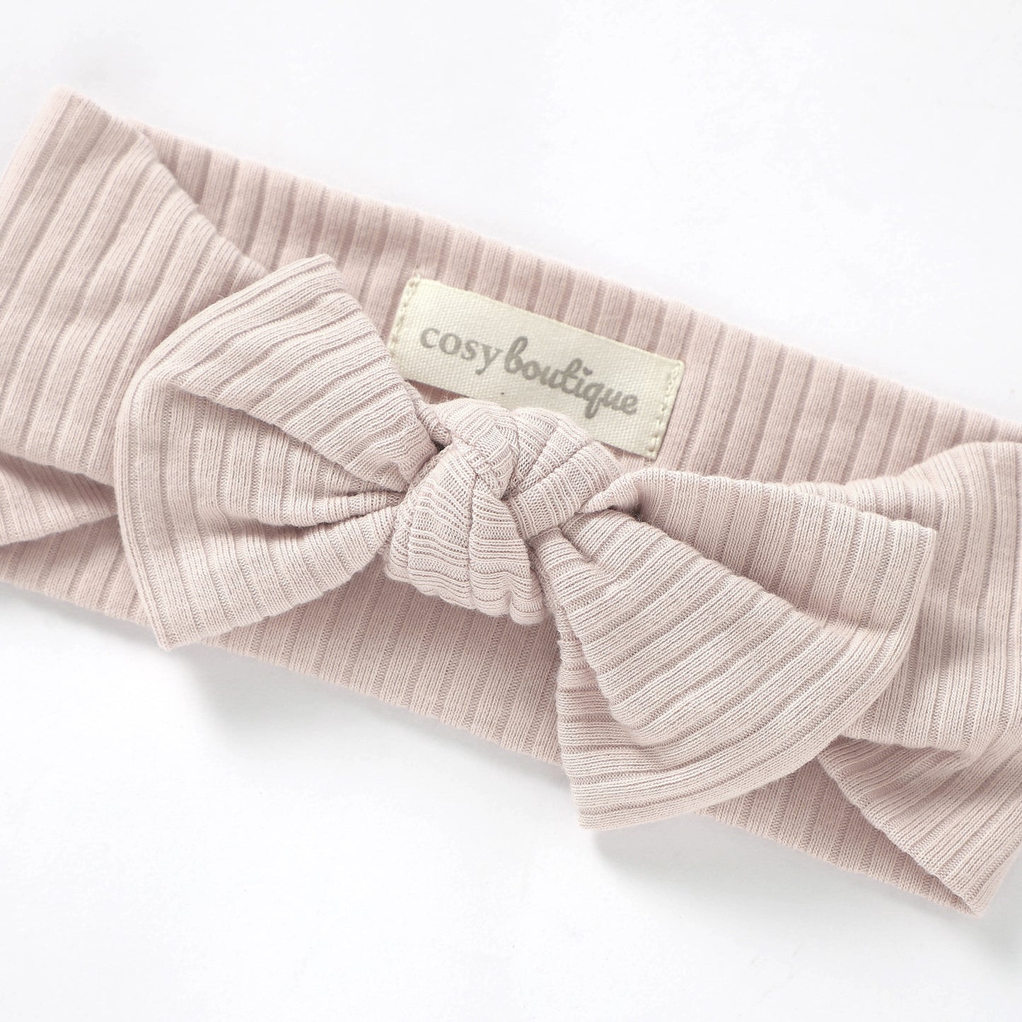 Organic Cotton Rib Bow Headband | Baby Headwear | Boys & Girls Clothing | Babies, Toddlers & Kids | Cosy Boutique NZ