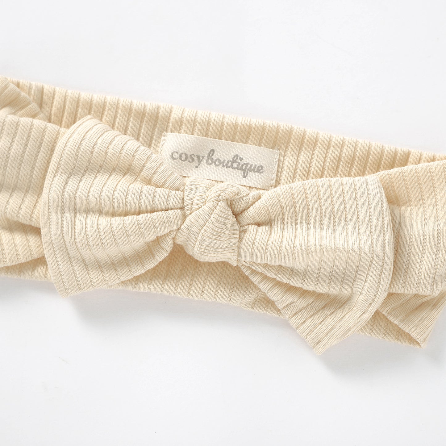 Organic Cotton Rib Bow Headband | Baby Headwear | Boys & Girls Clothing | Babies, Toddlers & Kids | Cosy Boutique NZ