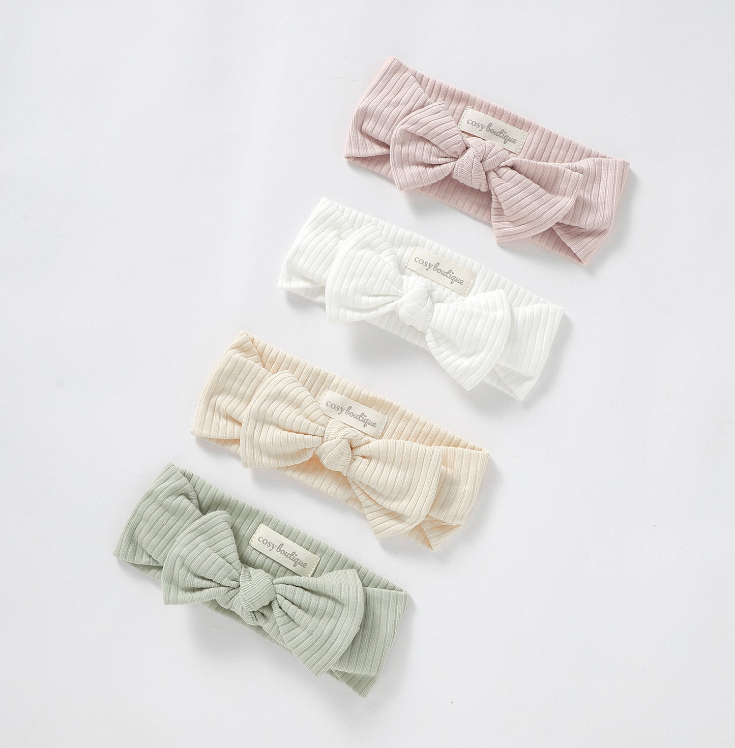 Organic Cotton Rib Bow Headband | Baby Headwear | Boys & Girls Clothing | Babies, Toddlers & Kids | Cosy Boutique NZ