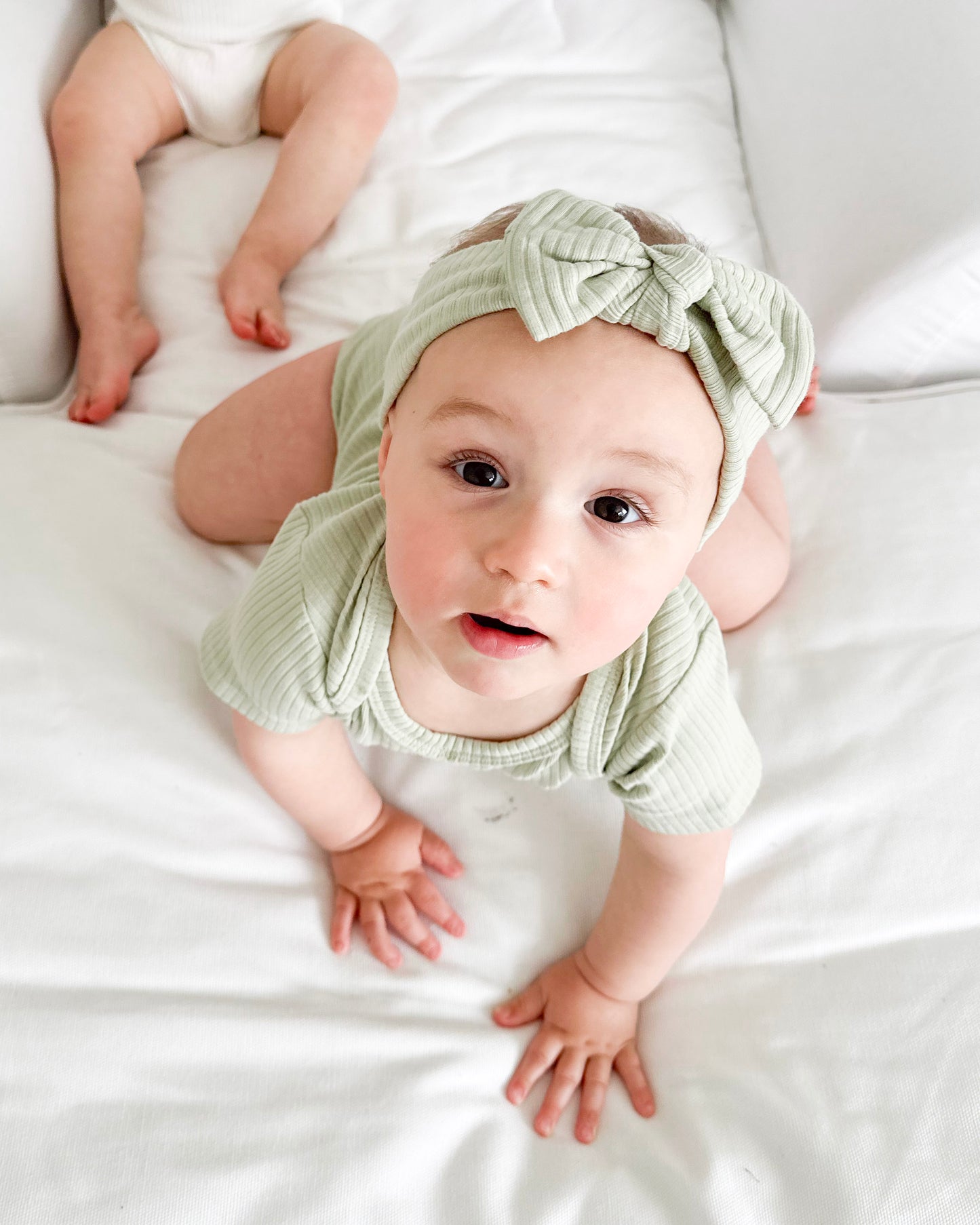 Organic Cotton Rib Bow Headband | Baby Headwear | Boys & Girls Clothing | Babies, Toddlers & Kids | Cosy Boutique NZ