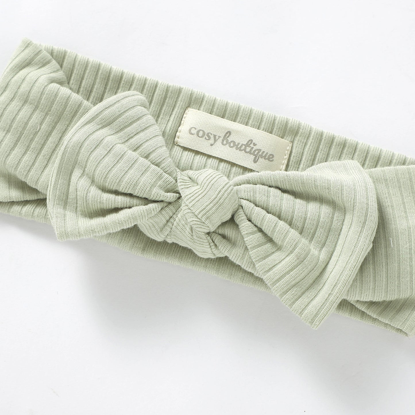 Organic Cotton Rib Bow Headband | Baby Headwear | Boys & Girls Clothing | Babies, Toddlers & Kids | Cosy Boutique NZ
