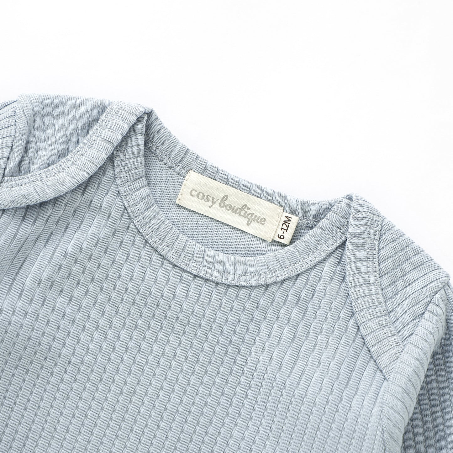 Organic Cotton Rib Long Sleeve Bodysuit | Baby Bodysuits | Boys & Girls Clothing | Babies, Toddlers & Kids | Cosy Boutique NZ