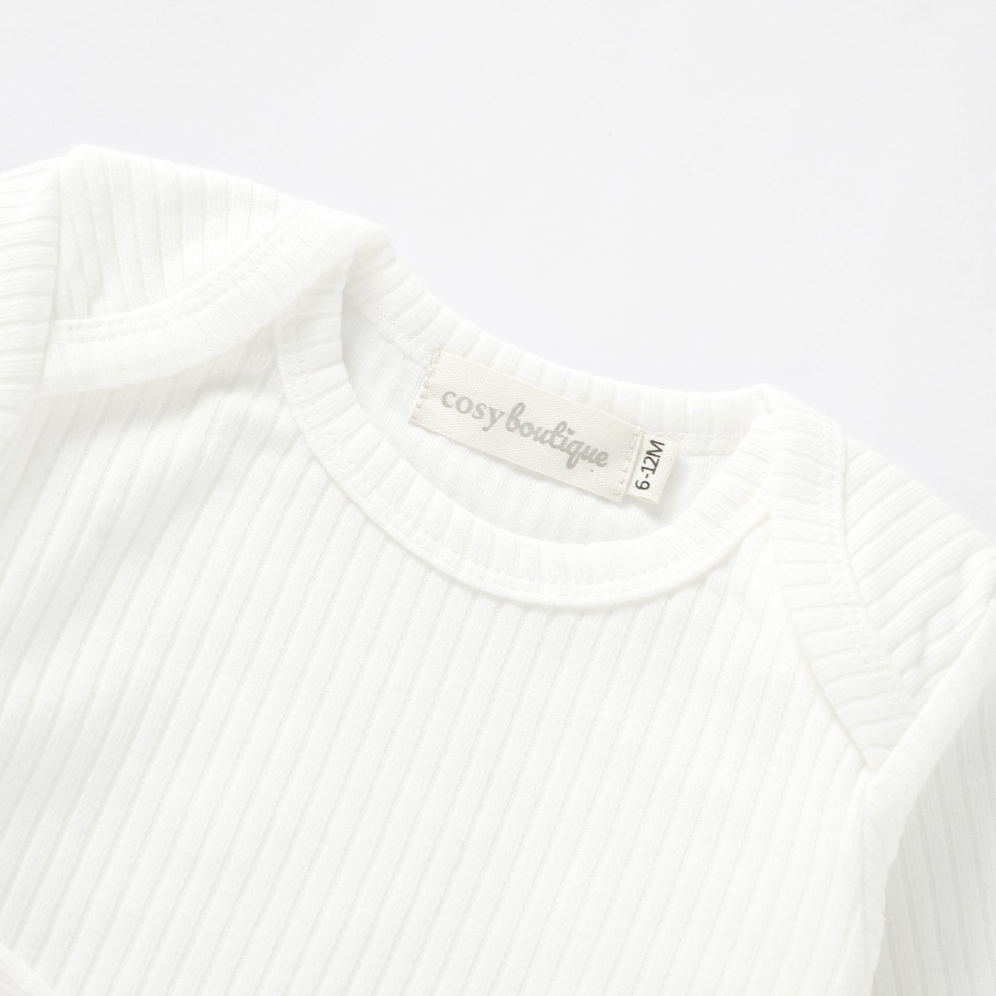 Organic Cotton Rib Long Sleeve Bodysuit | Baby Bodysuits | Boys & Girls Clothing | Babies, Toddlers & Kids | Cosy Boutique NZ