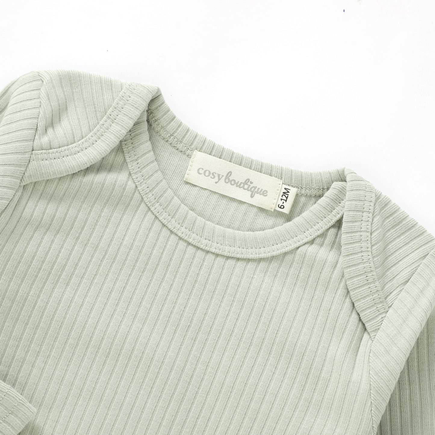 Organic Cotton Rib Long Sleeve Bodysuit | Baby Bodysuits | Boys & Girls Clothing | Babies, Toddlers & Kids | Cosy Boutique NZ