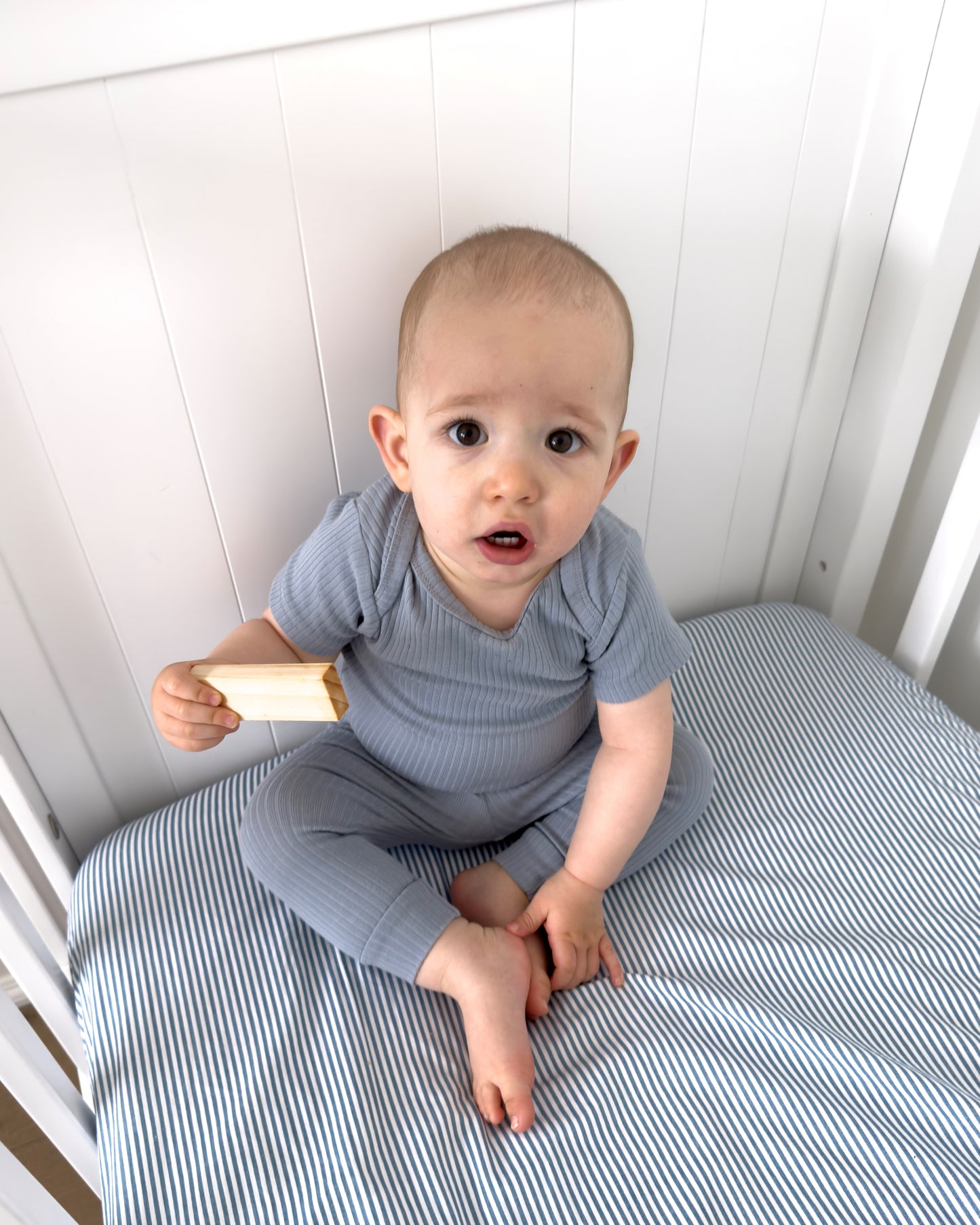 Organic Cotton Rib Short Sleeve Bodysuit | Baby Bodysuits | Boys & Girls Clothing | Babies, Toddlers & Kids | Cosy Boutique NZ