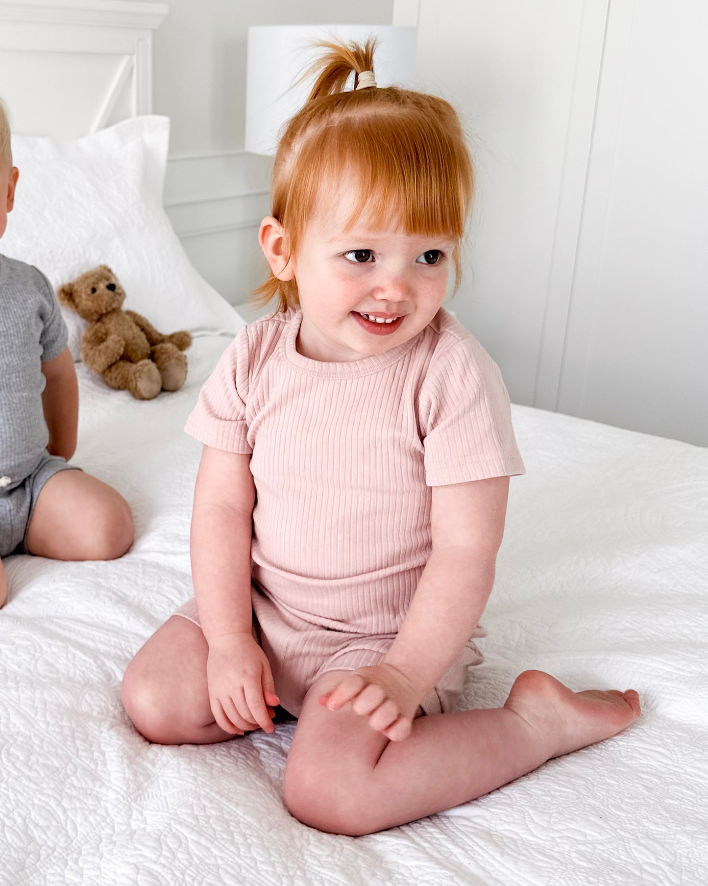 Organic Cotton Rib Short Sleeve Summer PJ Set | Baby & Toddler Pyjamas | Boys & Girls Clothing | Babies, Toddlers & Kids | Cosy Boutique NZ