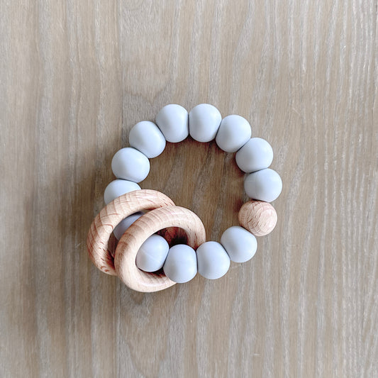Silicone Beaded Teether Ring - Cosy Boutique