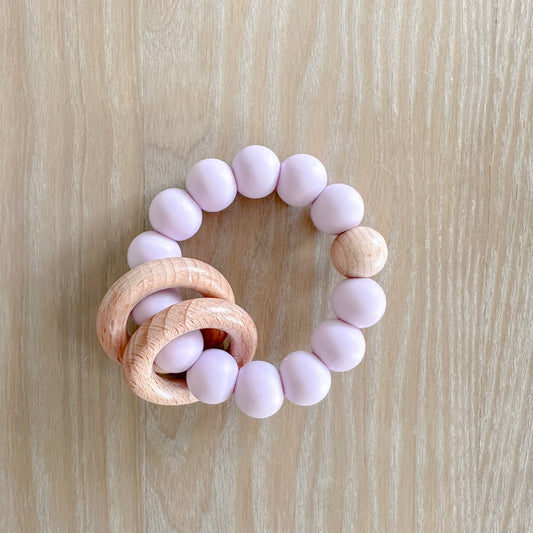 Silicone Beaded Teether Ring - Cosy Boutique