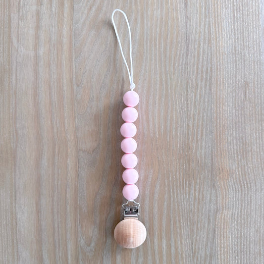 Silicone Beaded Pacifier Chain With Clip - Cosy Boutique