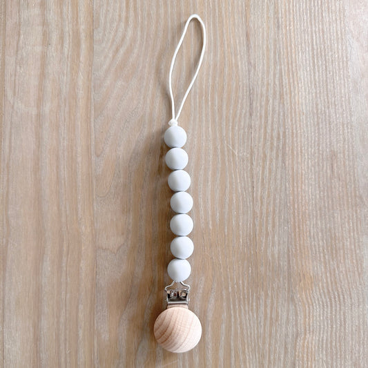Silicone Beaded Pacifier Chain With Clip - Cosy Boutique