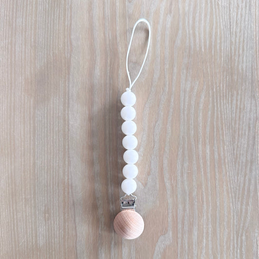 Silicone Beaded Pacifier Chain With Clip - Cosy Boutique