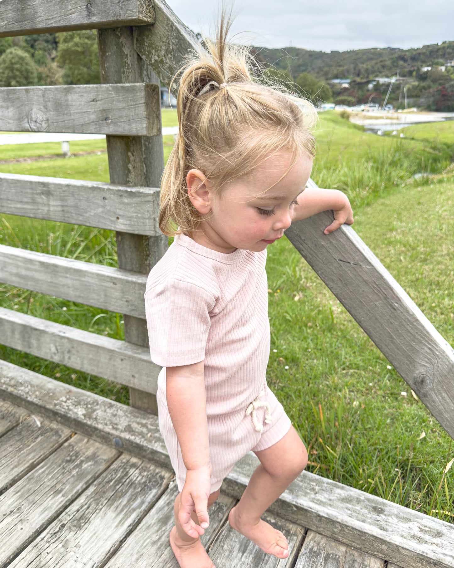 Organic Cotton Rib Short Sleeve Summer PJ Set - Cosy Boutique