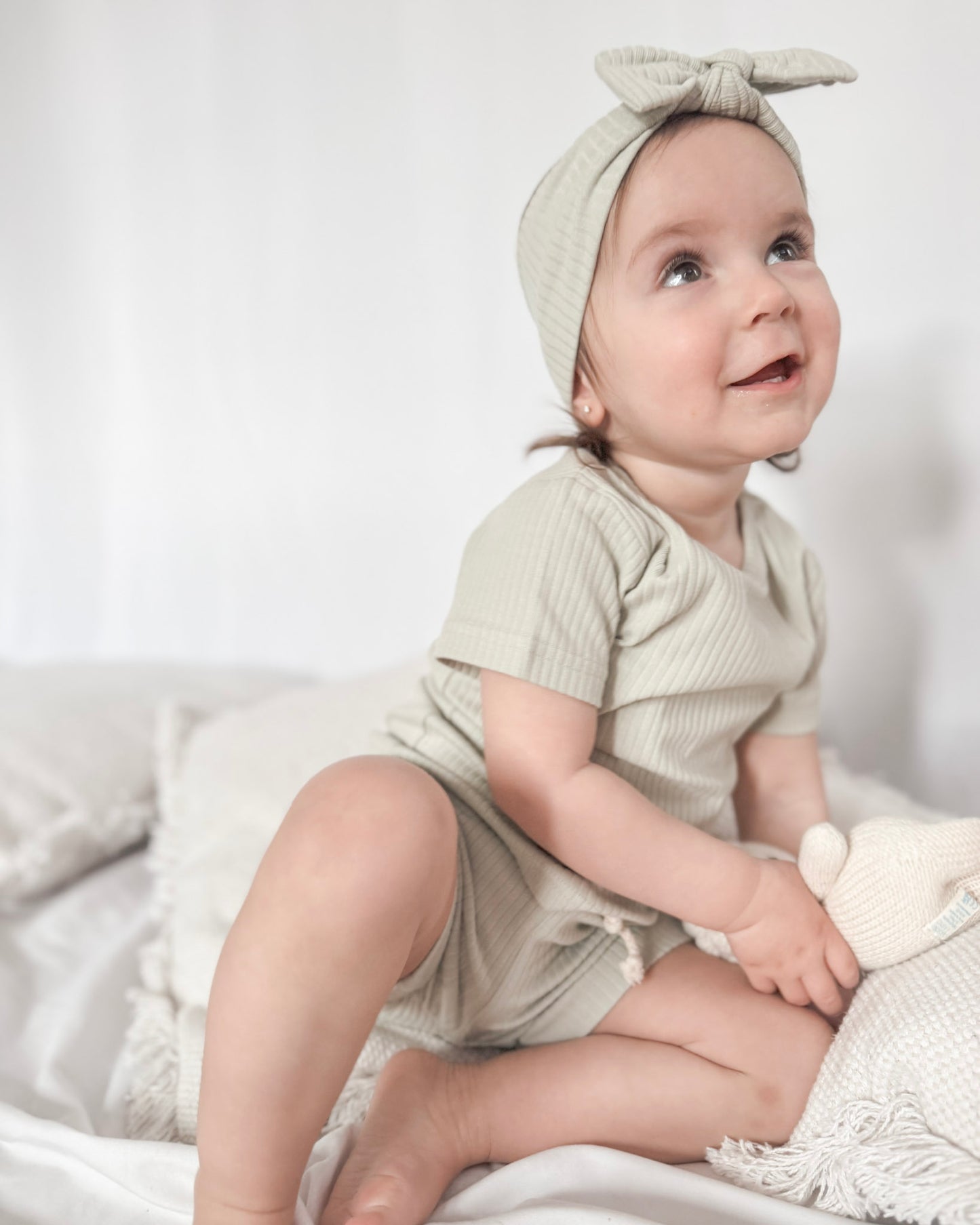 Organic Cotton Rib Short Sleeve Summer PJ Set - Cosy Boutique