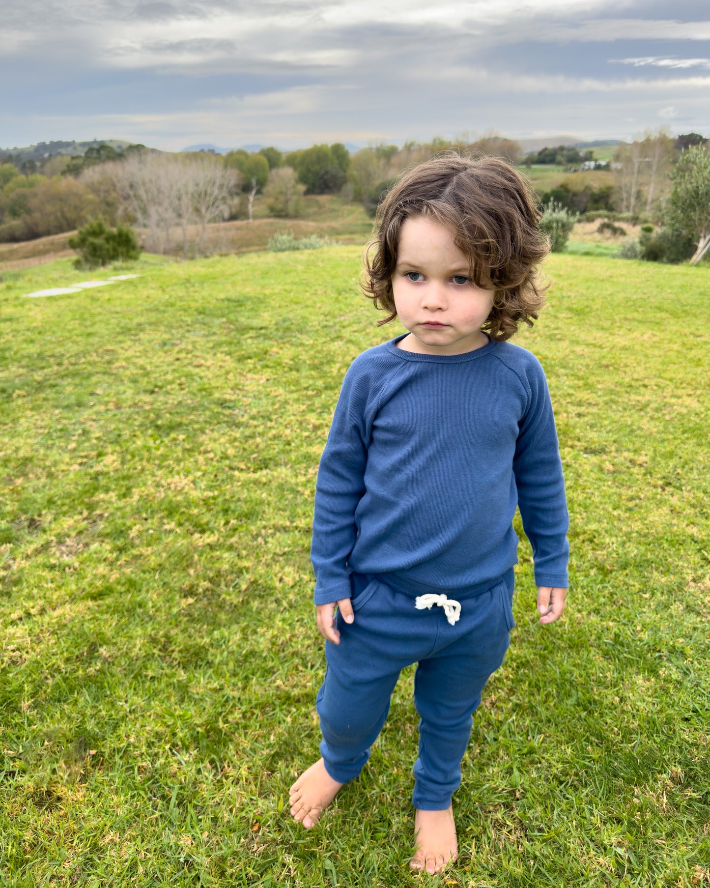 Organic Cotton Fine Rib Lounge PJ Set | Baby & Toddler Pyjamas | Boys & Girls Clothing | Babies, Toddlers & Kids | Cosy Boutique NZ