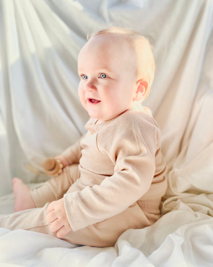 Organic Cotton Fine Rib Lounge PJ Set | Baby & Toddler Pyjamas | Boys & Girls Clothing | Babies, Toddlers & Kids | Cosy Boutique NZ