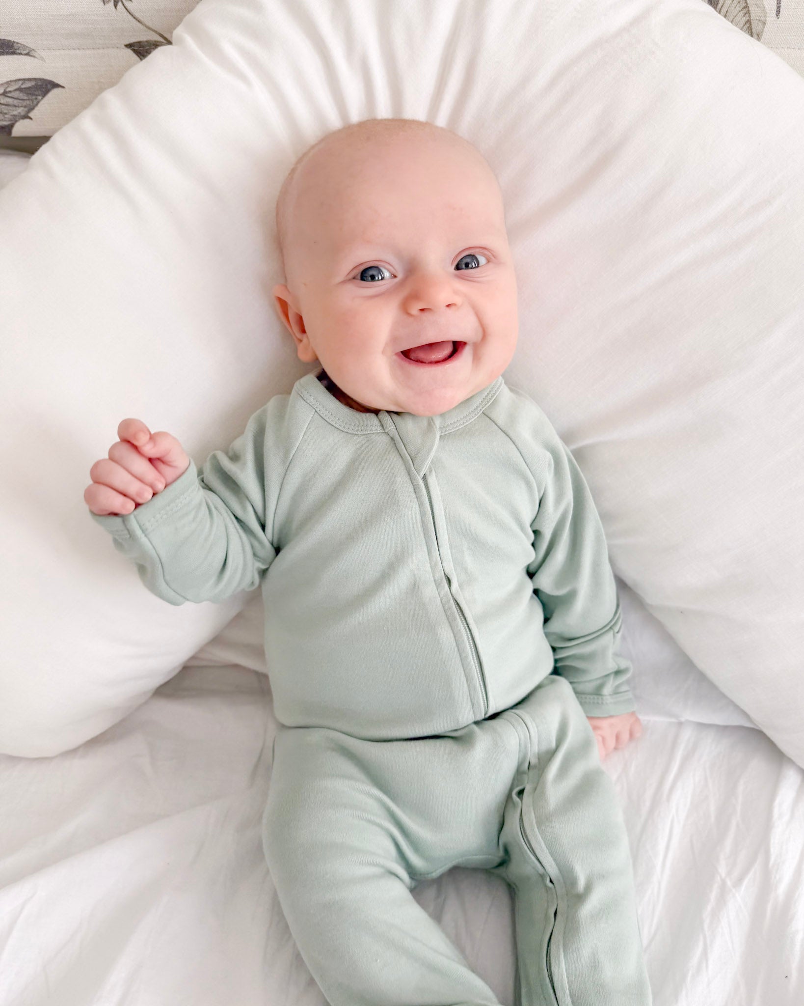 Organic Cotton Zip Growsuit Onesie - Cosy Boutique