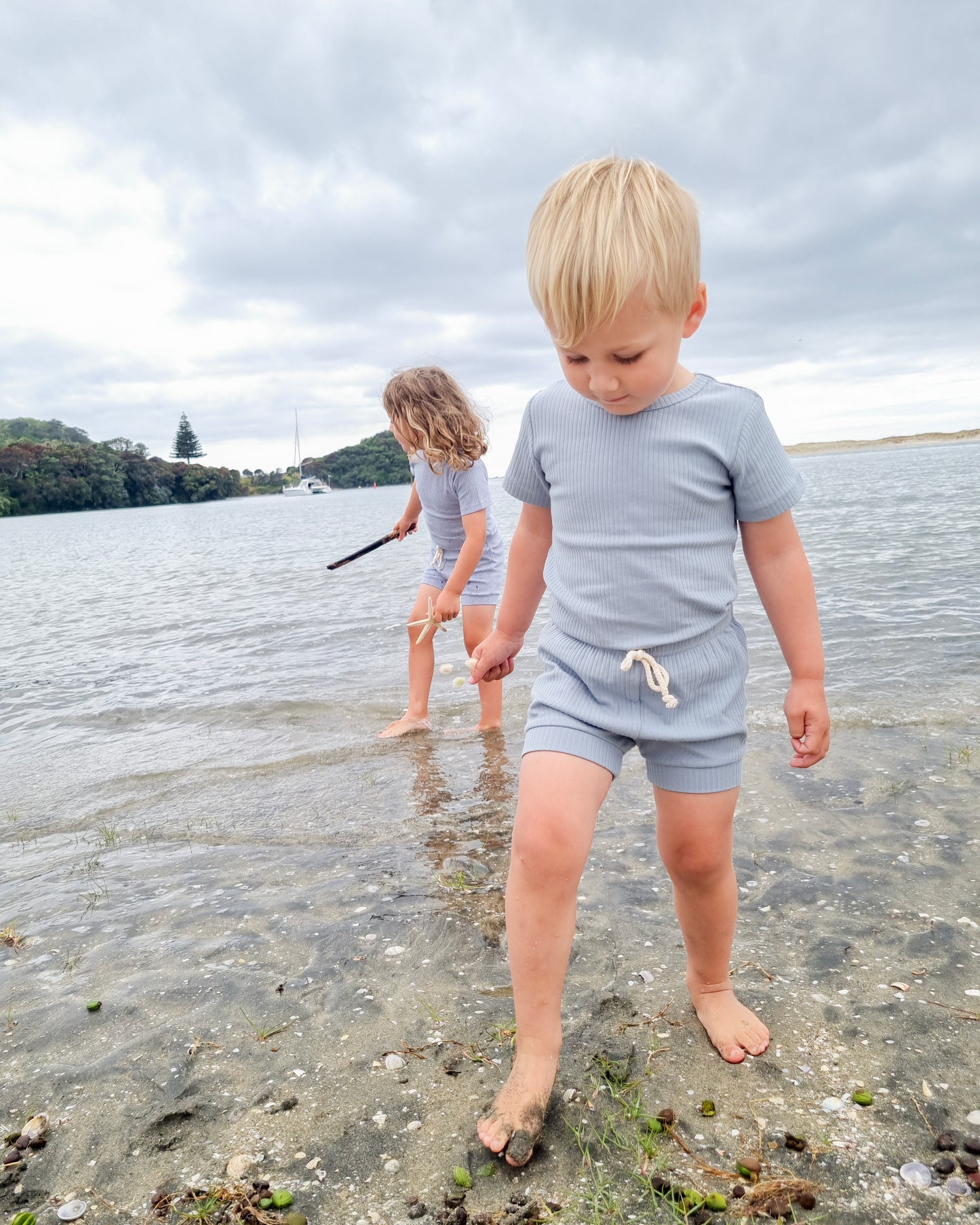 Organic Cotton Rib Short Sleeve Summer PJ Set | Baby & Toddler Pyjamas | Boys & Girls Clothing | Babies, Toddlers & Kids | Cosy Boutique NZ