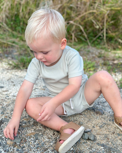Organic Cotton Rib Short Sleeve Summer PJ Set | Baby & Toddler Pyjamas | Boys & Girls Clothing | Babies, Toddlers & Kids | Cosy Boutique NZ