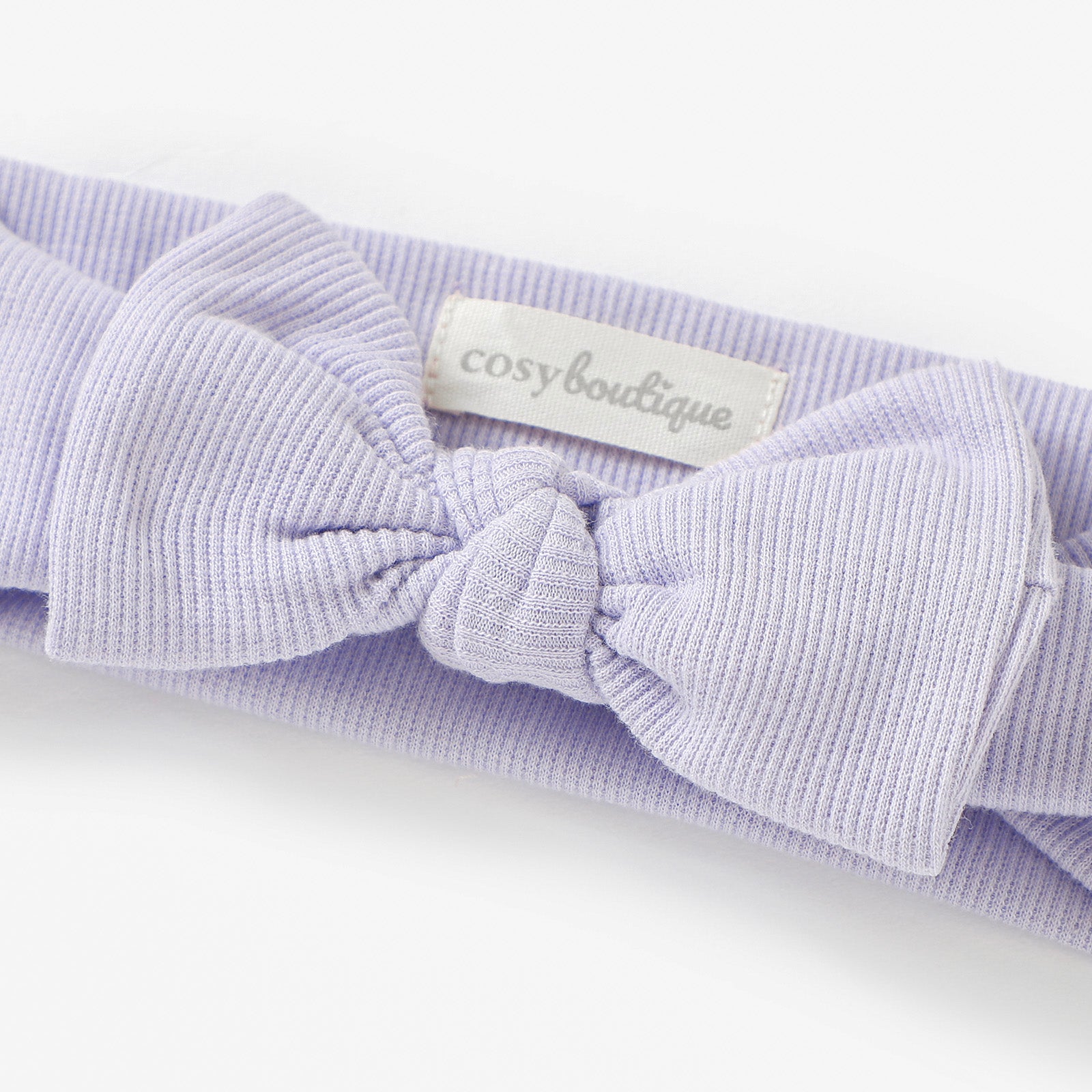 Organic Cotton Fine Rib Bow Headband | Baby Headwear | Boys & Girls Clothing | Babies, Toddlers & Kids | Cosy Boutique NZ