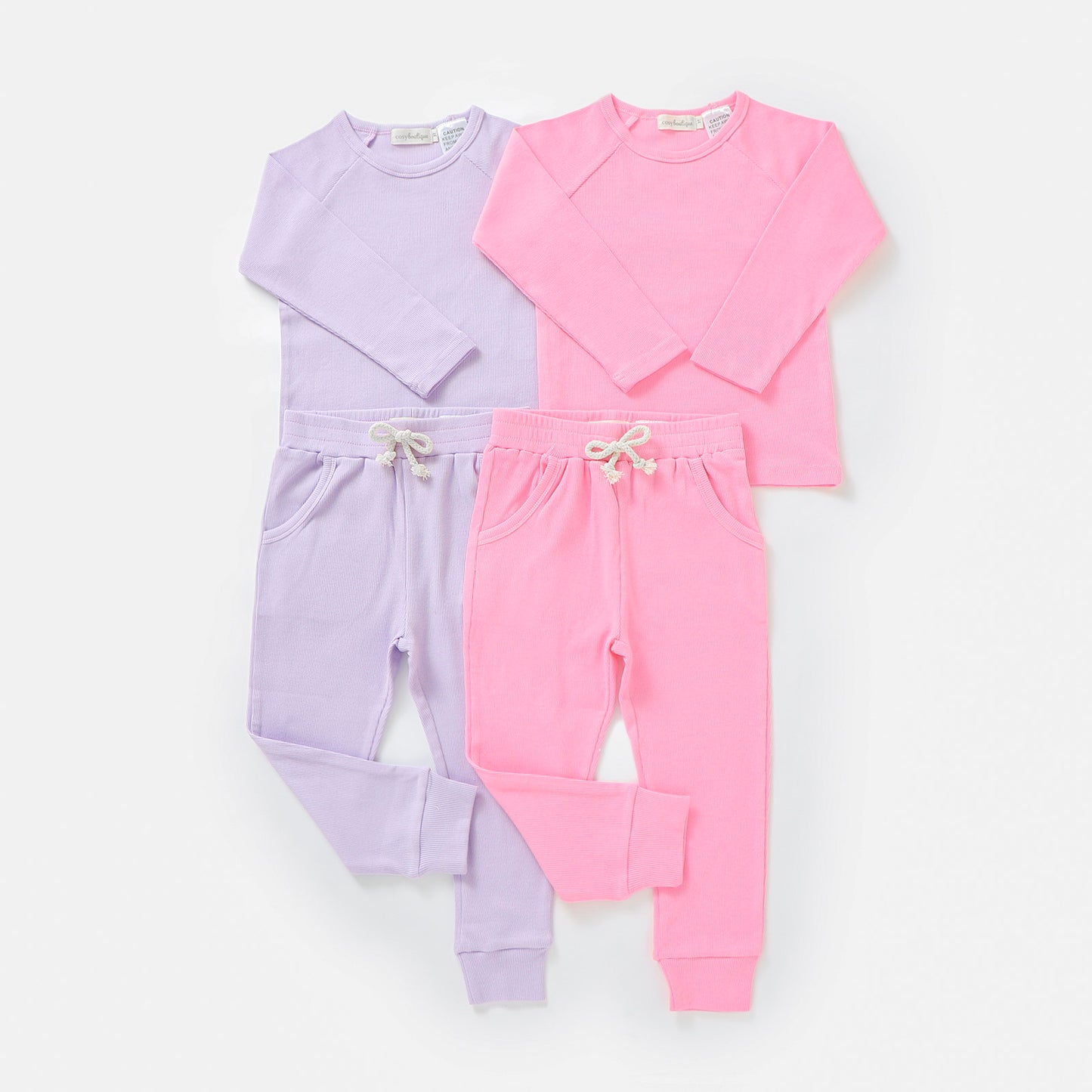 Organic Cotton Fine Rib Lounge PJ Set | Baby & Toddler Pyjamas | Boys & Girls Clothing | Babies, Toddlers & Kids | Cosy Boutique NZ