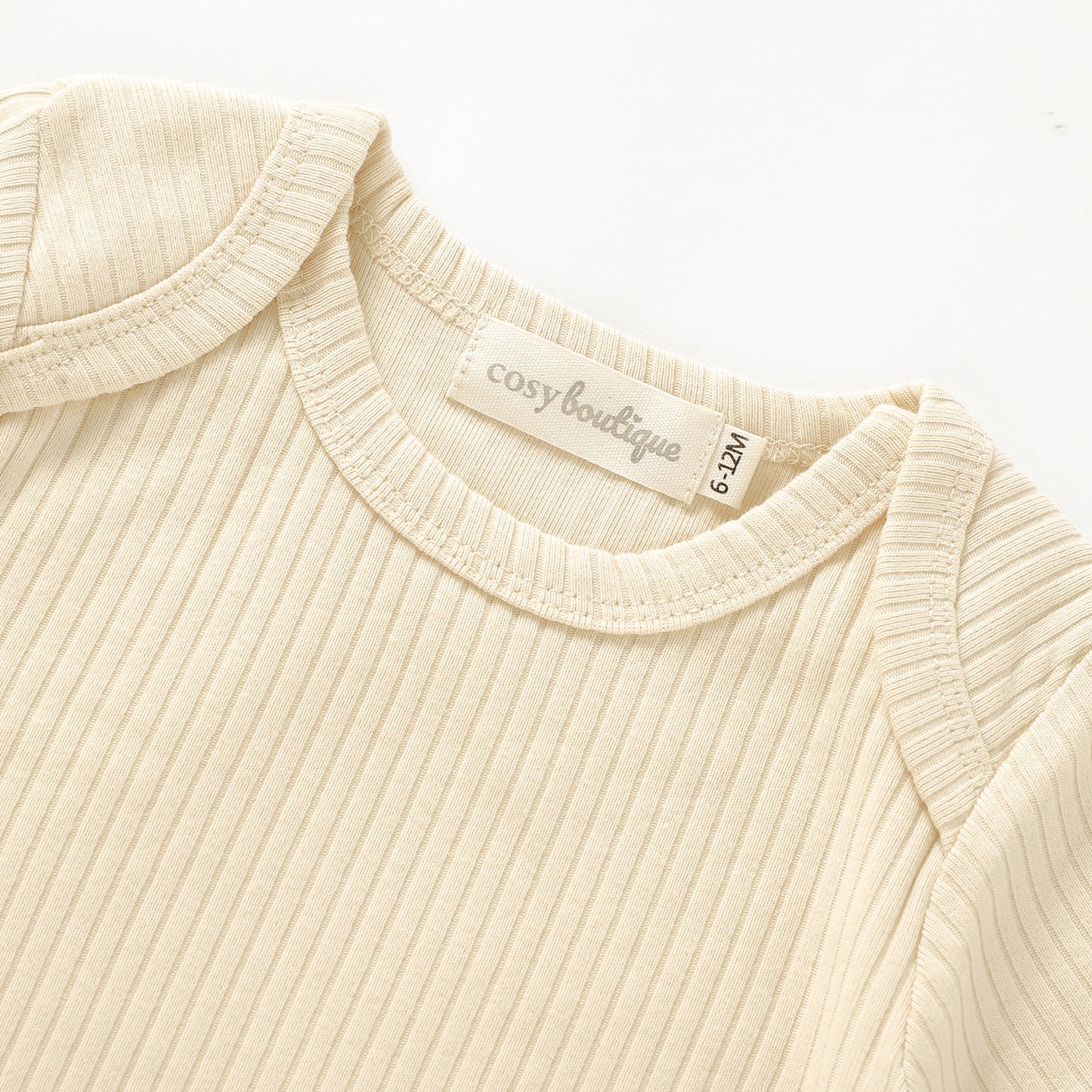 Organic Cotton Rib Short Sleeve Bodysuit | Baby Bodysuits | Boys & Girls Clothing | Babies, Toddlers & Kids | Cosy Boutique NZ