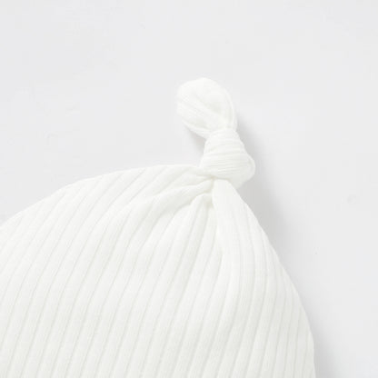 Organic Cotton Rib Tie Knot Beanie | Baby Headwear | Boys & Girls Clothing | Babies, Toddlers & Kids | Cosy Boutique NZ