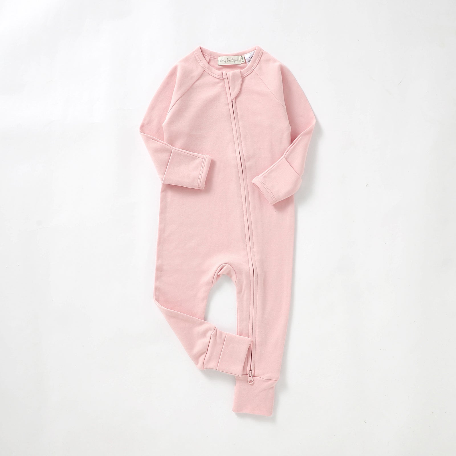 Organic Cotton Zip Growsuit Onesie Newborn (0000) / Watermelon | Baby Onesies | Boys & Girls Clothing | Babies, Toddlers & Kids | Cosy Boutique NZ